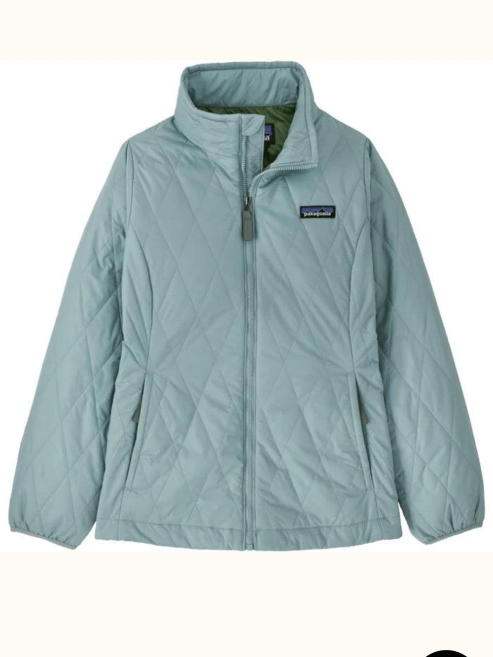 Patagonia Pale Blue Diamond-Quilt Jacket